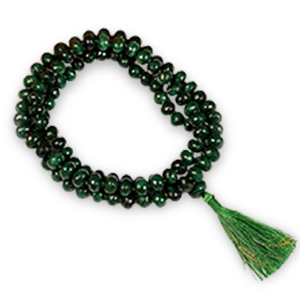 Emerald Necklace Mala